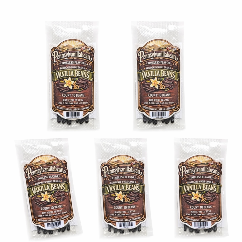 Madagascar Bourbon Vanilla Beans Grade A | 4–5”