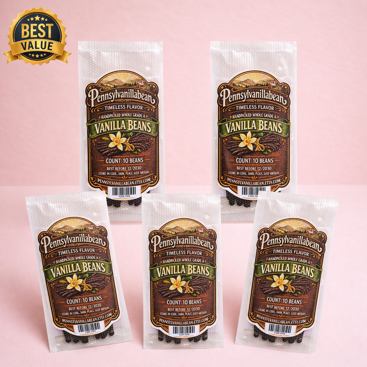 Madagascar Bourbon Vanilla Beans Grade A | 4–5”